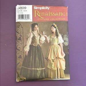 Simplicity Renaissance Costume Collection